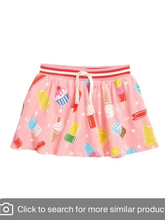 Mini Boden Other - Mini Boden Kids' Print Jersey Skort In Pink Lemonade Ice Cream Spot